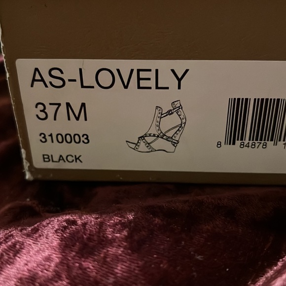 COPY - Auth Ash lovely studded suede leather wedge sandals 6.5 sz 37 - Picture 7 of 9